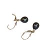 French Clip Freshwater Pearl Earrings – Black